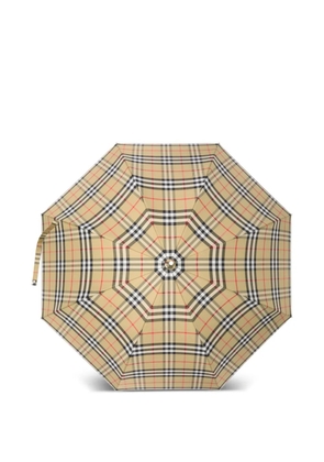 Burberry checked umbrella - Neutrals