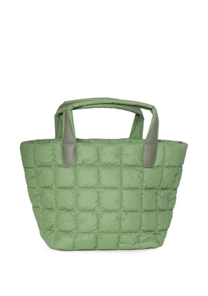 VeeCollective quilted top-handles tote bag - Green
