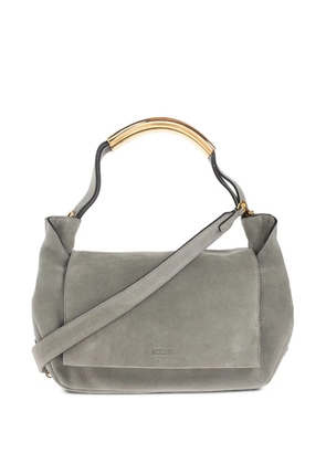 Moschino handle-detail cross body bag - Grey