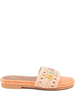DE SIENA SHOES Crochet sandals - Orange