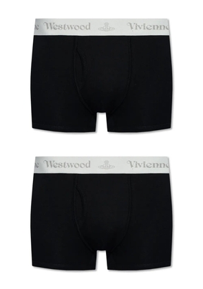 Vivienne Westwood logo-waistband organic-cotton blend boxers - Black