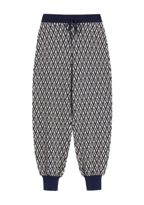 Valentino Garavani Toute La V jacquard track pants - Blue