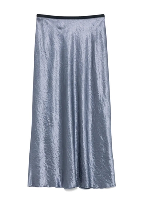 Vince satin bias midi skirt - Blue