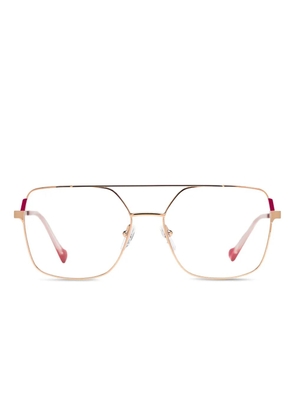 Xavier Garcia Design Griet double-bridge glasses - Gold