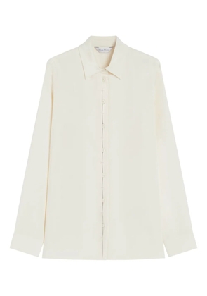 Max Mara button-down silk shirt - Neutrals