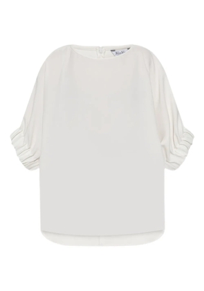 Max Mara puff-sleeve T-shirt - White