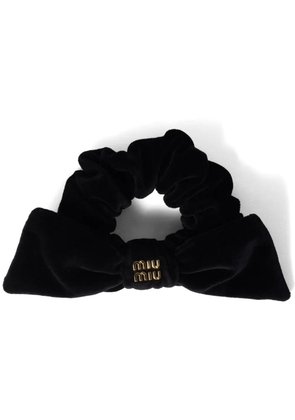 Miu Miu velvet scrunchie - Black