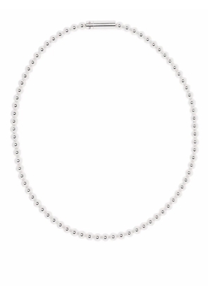 Le Gramme 51g polished beaded necklace - Silver