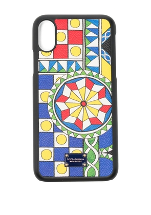 Dolce & Gabbana geometric-pattern phone case - Black