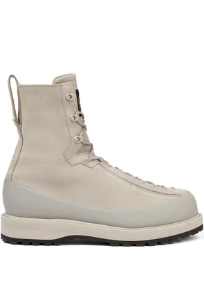 Stone Island lace-up leather boots - Grey