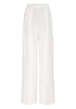 Brunello Cucinelli wide-leg tailored trousers - White