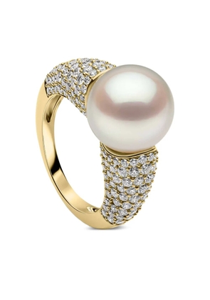 Yoko London O by Yoko diamond and pearl ring - Gold