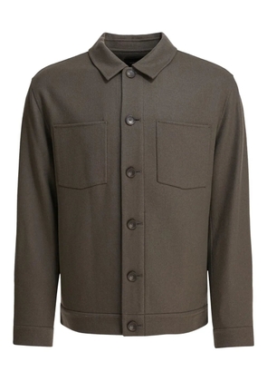Vince button-front patch-pocket jacket - Grey
