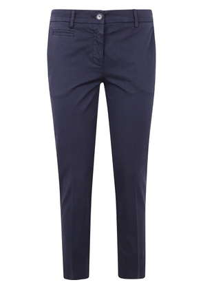 TWINSET logo-plaque trousers - Blue
