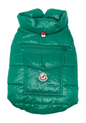 Moncler x Poldo logo-patch gilet - Green