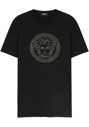 Versace Medusa embellished T-shirt - Black