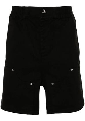 3PARADIS stud-embellished cotton bermuda shorts - Black