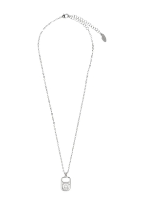 Off-White chain-link pendant necklace - Silver