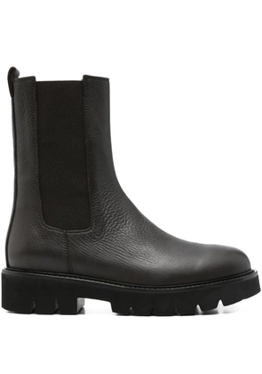 Anna F. textured-sole leather boots - Brown