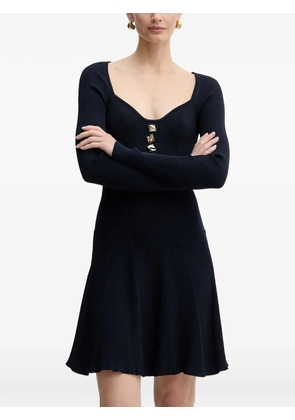 FRACOMINA sweetheart-neck mini dress - Blue