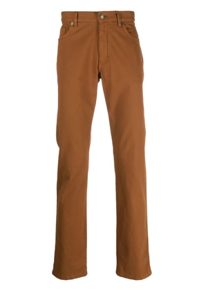 Zegna Roccia mid-rise straight-leg trousers - Brown