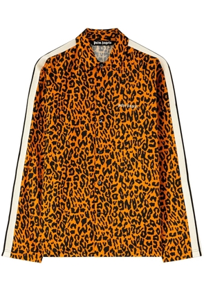 Palm Angels cheetah-print track shirt - Orange