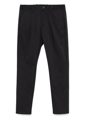 Herno logo-plaque tapered trousers - Blue