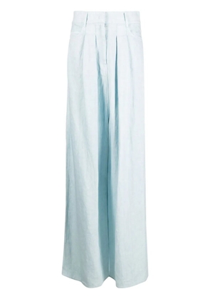 Krizia high-waist trousers - Blue