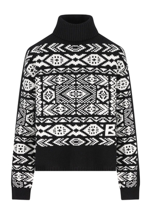 BOGNER Nadin roll-neck patterned sweater - Black