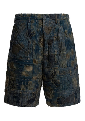 KAPITAL patchwork shorts - Blue