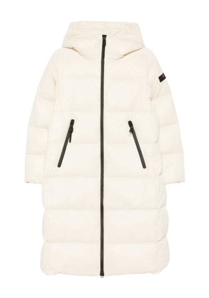 Peuterey hooded zip-up coat - White