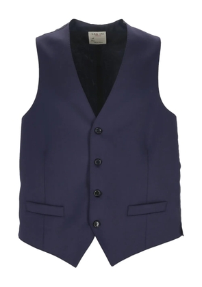L.B.M. 1911 button V-neck waistcoats - Blue