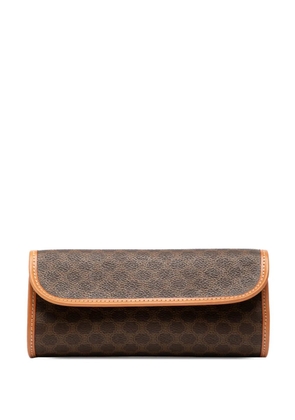 Celine Pre-Owned 1999 Macadam Coated Canvas clutch bag - Brown