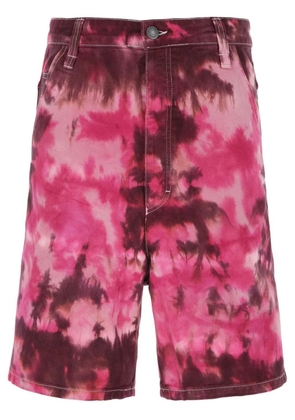 AMI Paris Alex tie-dye shorts - Pink