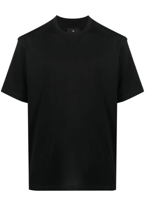 Y-3 logo-print short-sleeved T-shirt - Black