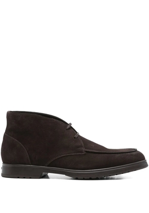 Doucal's suede lace-up boots - Brown