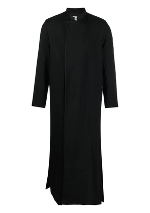 Saint Laurent stand-up collar long coat - Black