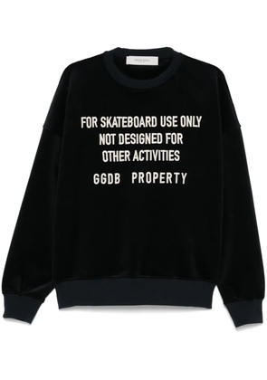 Golden Goose embroidered-lettering sweatshirt - Blue