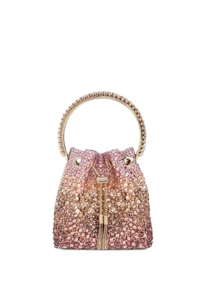 Jimmy Choo Bon Bon crystal satin bag - Pink