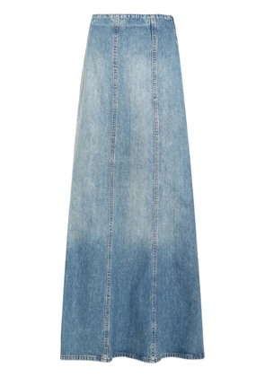 Haikure seamed denim midi skirt - Blue