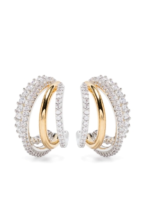 Swarovski Hyperbola hoop earrings - Silver
