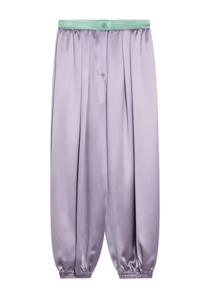 Valentino Garavani silk trousers - Purple