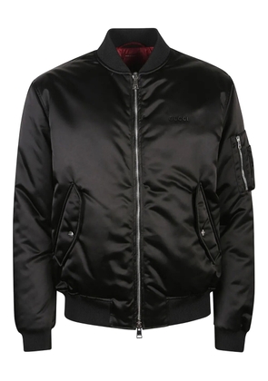 Gucci satin bomber jacket - Black