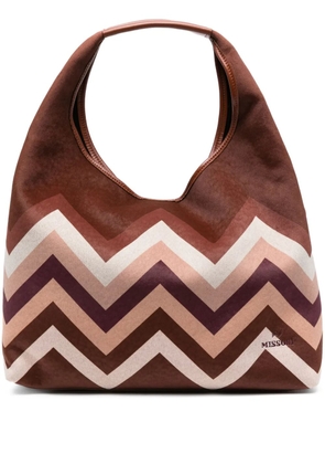 Missoni chevron-pattern shoulder bag - Red