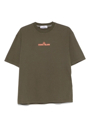 Stone Island logo-embossed T-shirt - Green