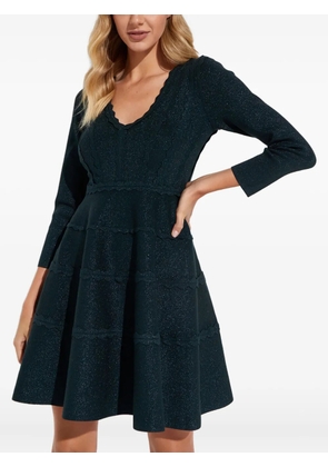 Needle & Thread V-neck mini dress - Green