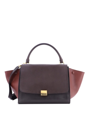 Celine Pre-Owned Trapeze Bag Leather Medium satchel - Black