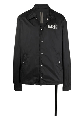 Rick Owens DRKSHDW logo-print snap front jacket - Black