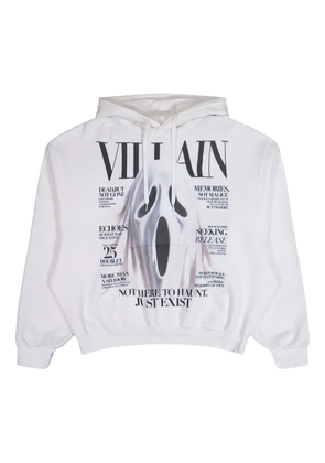 Doublet print-detail hoodie - White