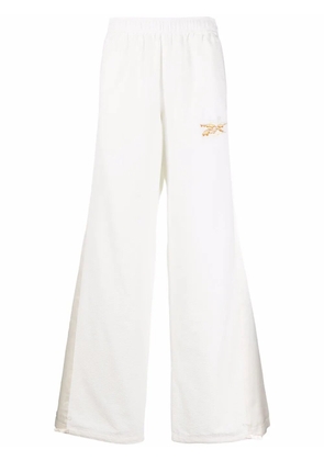 Reebok patch-detail wide-leg trousers - White